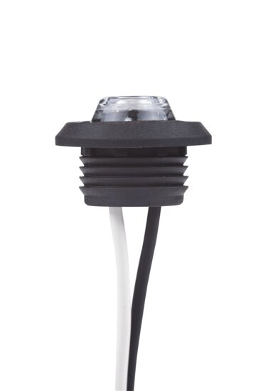 ronde zijmarkeringslamp 1 leds - contourlamp wit - 12/24 volt - positielamp - horpol