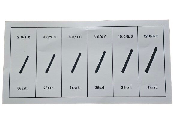 196 delig krimpkous set gekleurd - krimpkous - beschermmantel - geko