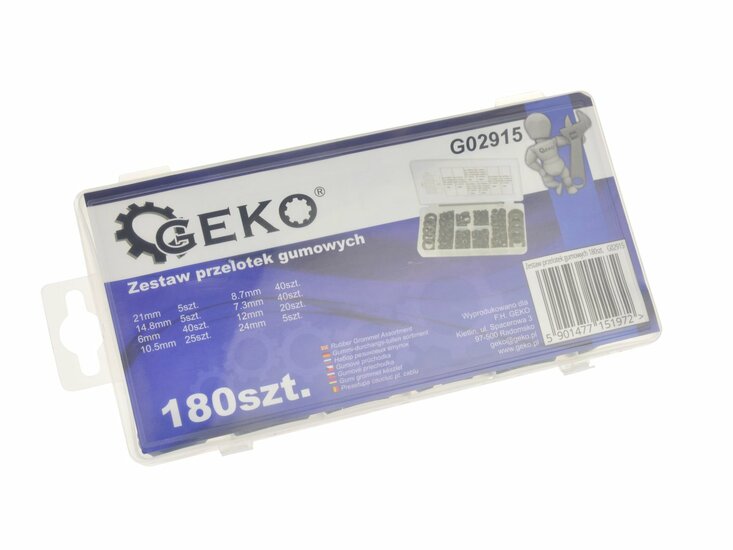 180 delig doorvoertules set - oogjespons - zeilogen - geko