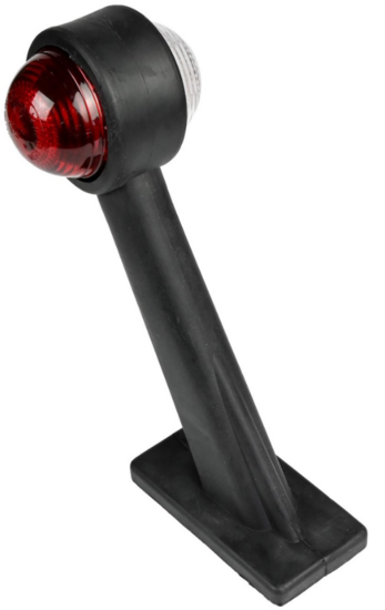 breedtelamp 190mm schuin - aanhanger zijlamp - zijlicht - breedtelicht - contourlamp