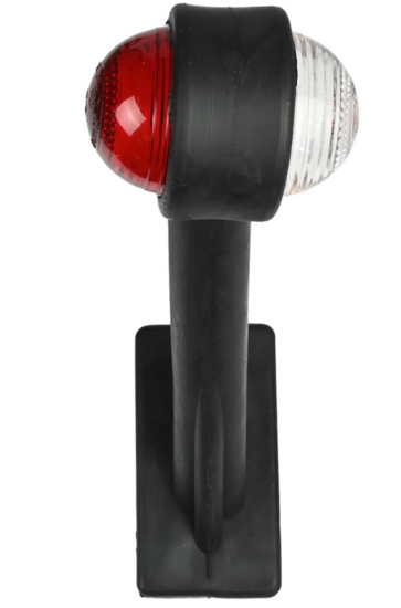 breedtelamp 190mm schuin - aanhanger zijlamp - zijlicht - breedtelicht - contourlamp