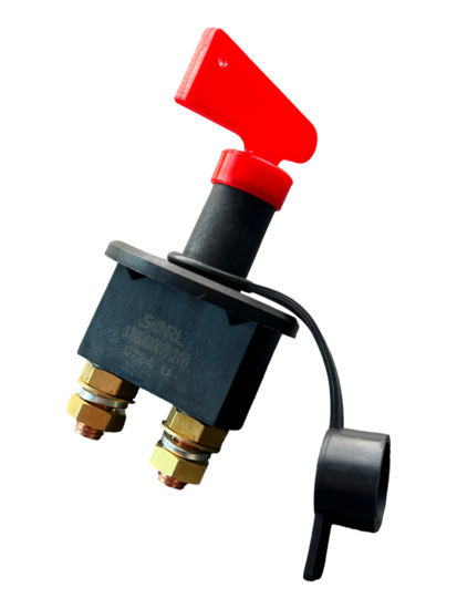 accu schakelaar - 24v - 200a - hoofdstroom schakelaar - accu schakelaar - noodschakelaar - massa slot - stroomschakelaar 