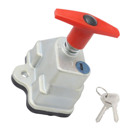 massaschakelaar - hoofdstroom schakelaar - 12/24 volt - 200 amp&eacute;re - noodschakelaar - stroomschakelaar - inclusief 2 sleutels