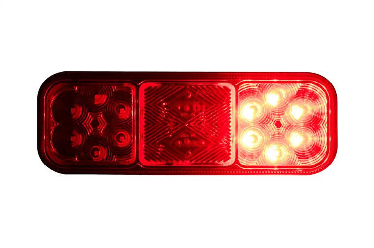 universele led achterlicht - 12/24 volt - achterlicht 12 leds - achterlamp - aanhanger achterlicht - horpol