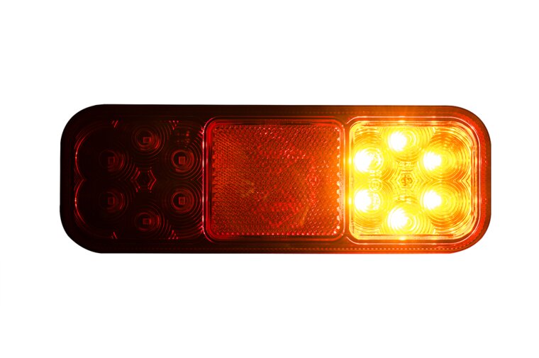 universele led achterlicht - 12/24 volt - achterlicht 12 leds - achterlamp - aanhanger achterlicht - horpol