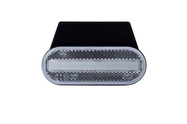 zijmarkeringslamp met houder wit - 12/24 volt - markeringlamp - positielamp - horpol