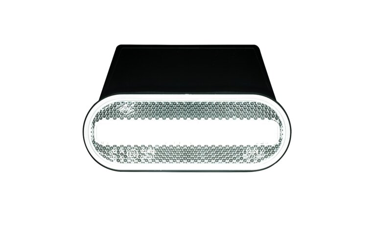 zijmarkeringslamp met houder wit - 12/24 volt - markeringlamp - positielamp - horpol