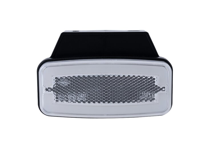 zijmarkeringslamp met houder wit - 12/24 volt - neon markeringlamp - positielamp - horpol