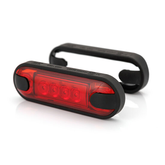 platte zijmarkeringslamp rood - 12/24 volt - markeringlamp - positielamp - horpol