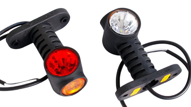 led breedtelamp 120mm 4x led - aanhanger zijlamp - zijlicht - breedtelicht