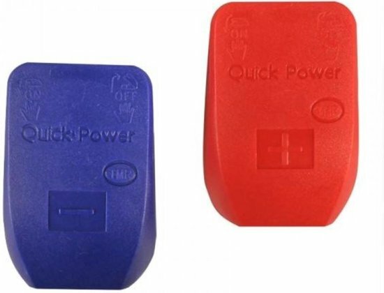 accupool klem set - accuklem (-) (+) - 2 delig - accu pool snelkoppeling - accu klemset - benson