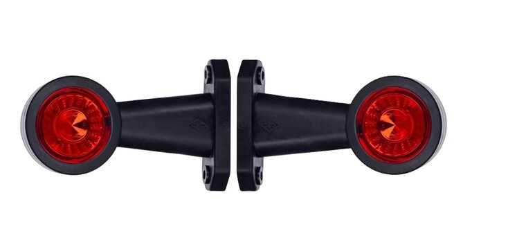 led breedtelamp 130mm 2x led - aanhanger zijlamp - zijlicht - breedtelicht