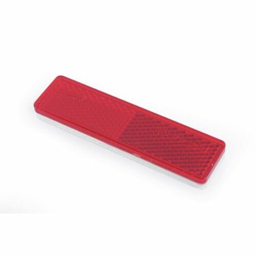 reflector rood - 125 x 25 mm - plakreflector - reflectieplaat - horpol