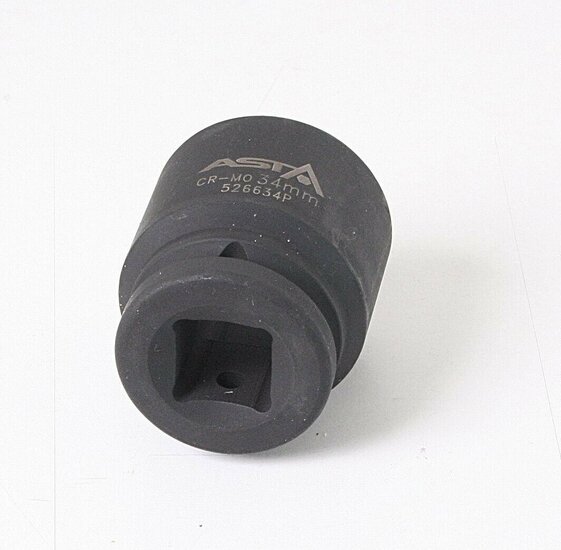 zeskant krachtdop 34 mm - 3/4 duims aansluiting - slagdop - impact dop - rateldop - dop - asta