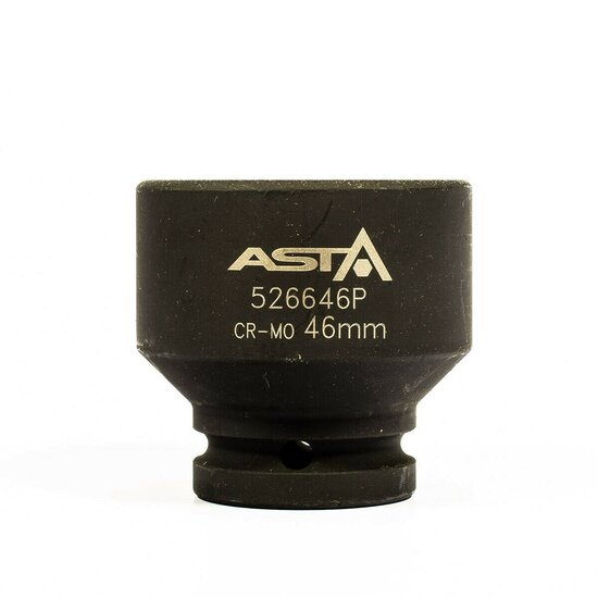 zeskant krachtdop 46 mm - 3/4 duims aansluiting - slagdop - impact dop - rateldop - dop - asta