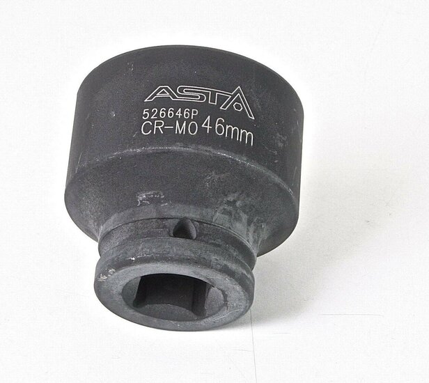 zeskant krachtdop 46 mm - 3/4 duims aansluiting - slagdop - impact dop - rateldop - dop - asta
