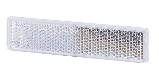 reflector wit - 125 x 25 mm - plakreflector - reflectieplaat - horpol
