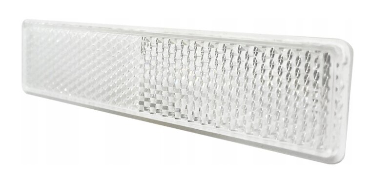 reflector wit - 125 x 25 mm - plakreflector - reflectieplaat - horpol