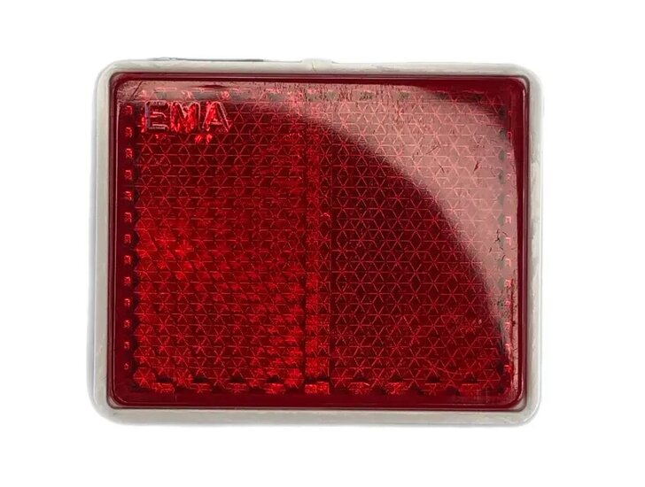 reflector rood - 50 x 40 mm - plakreflector - reflectieplaat - horpol
