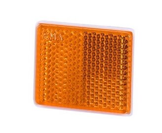 reflector oranje - 50 x 40 mm - plakreflector - reflectieplaat - horpol