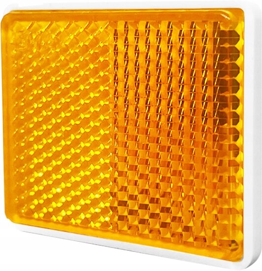reflector oranje - 50 x 40 mm - plakreflector - reflectieplaat - horpol