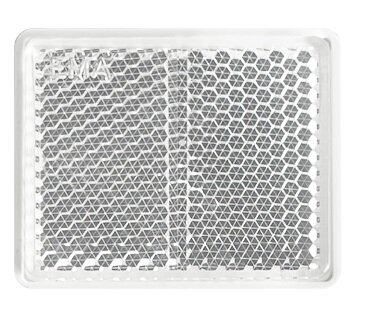 reflector wit - 50 x 40 mm - plakreflector - reflectieplaat - horpol
