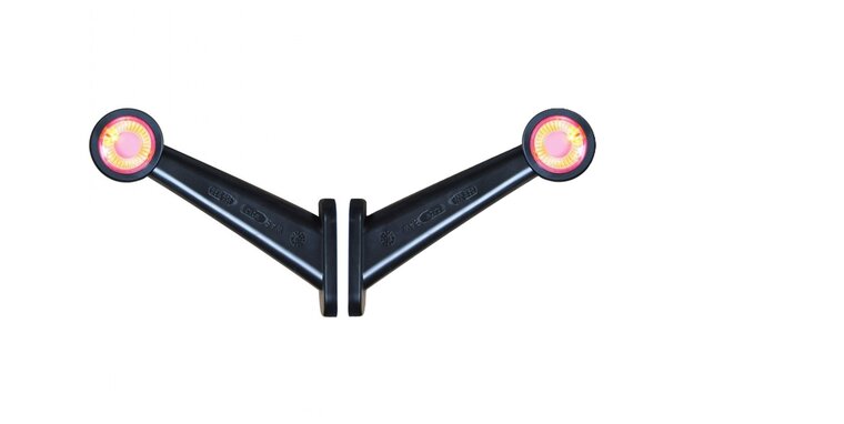 led breedtelamp links 200mm 4x led - aanhanger zijlamp - zijlicht - breedtelicht