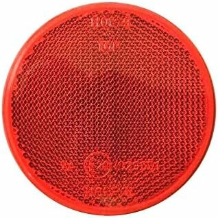 reflector rood - 80 mm - plakreflector - reflectieplaat - horpol