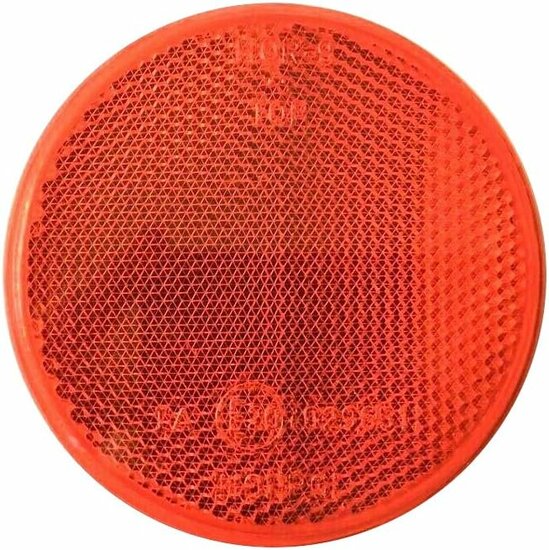 reflector rood - 80 mm - plakreflector - reflectieplaat - horpol