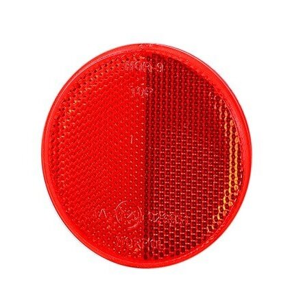 reflector rood - 80 mm - plakreflector - reflectieplaat - horpol