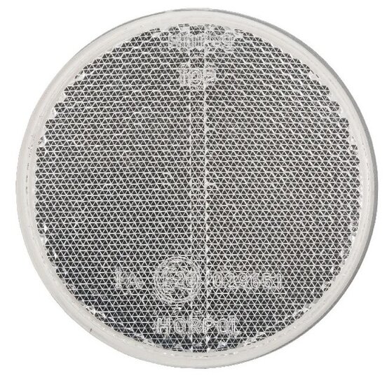 reflector wit - 80 mm - plakreflector - reflectieplaat - horpol