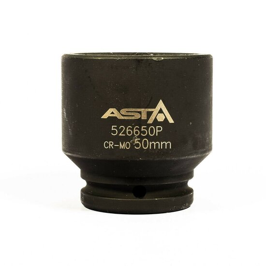 zeskant krachtdop 50 mm - 3/4 duims aansluiting - slagdop - impact dop - rateldop - dop - asta