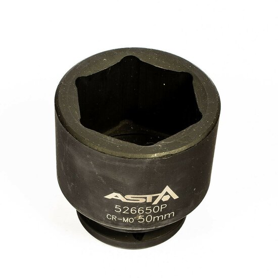 zeskant krachtdop 50 mm - 3/4 duims aansluiting - slagdop - impact dop - rateldop - dop - asta