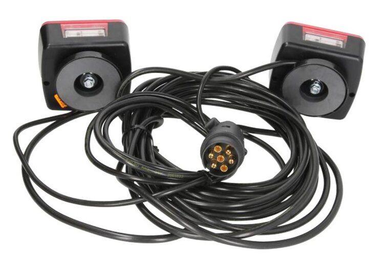 magnetische led verlichting set - 7 polig x 7 meter - aanhanger verlichting - achterlamp - achterlichten set - horpol