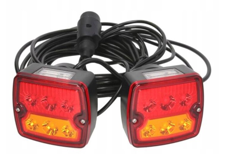 magnetische led verlichting set - 7 polig x 7 meter - aanhanger verlichting - achterlamp - achterlichten set - horpol