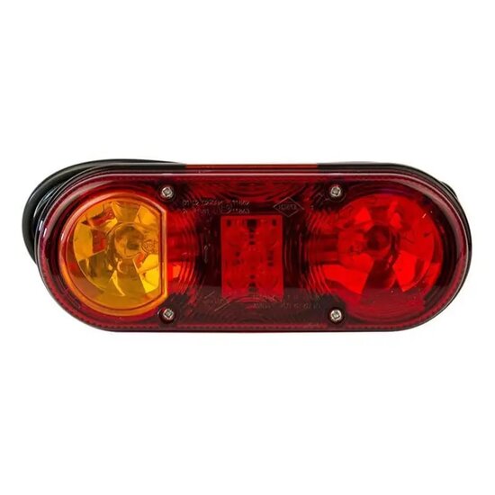 achterlicht links met led en gloeilampen - 12 volt - achterlicht - achterlamp - aanhanger achterlicht - horpol