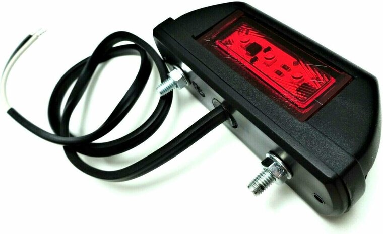 zijmarkeringslamp rood - 12/24 volt - markeringlamp - positielamp - horpol