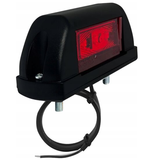 zijmarkeringslamp rood - 12/24 volt - markeringlamp - positielamp - horpol