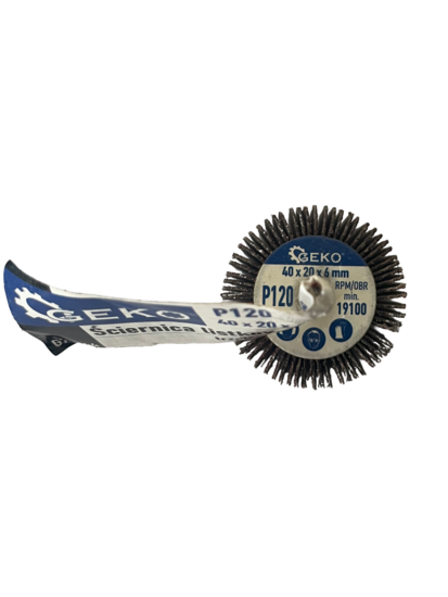 lamellenwiel - 40mm x 20mm - as van 6mm - korrel p120 - geko