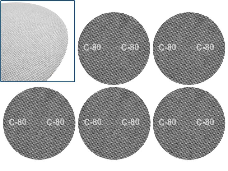klittenband schuurgaas p80 - schuurgaas 225 mm - schuurnetten - geko