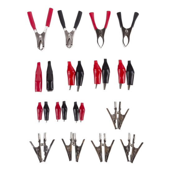 krokodil klemmenset - 28 delig - accuklemmen set - krokodillenklemmen set