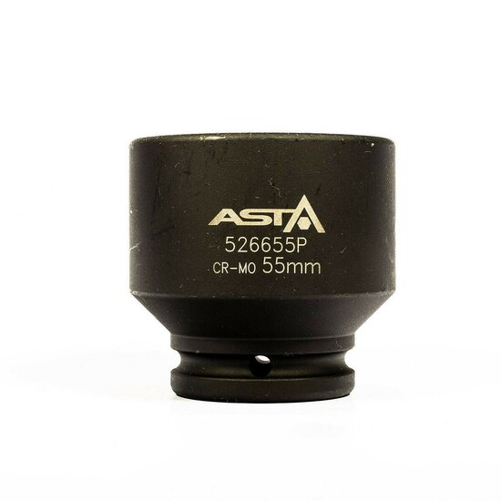 zeskant krachtdop 55 mm - 3/4 duims aansluiting - slagdop - impact dop - rateldop - dop - asta