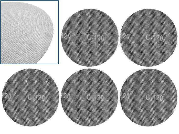 klittenband schuurgaas p120 - schuurgaas 225 mm - schuurnetten - geko
