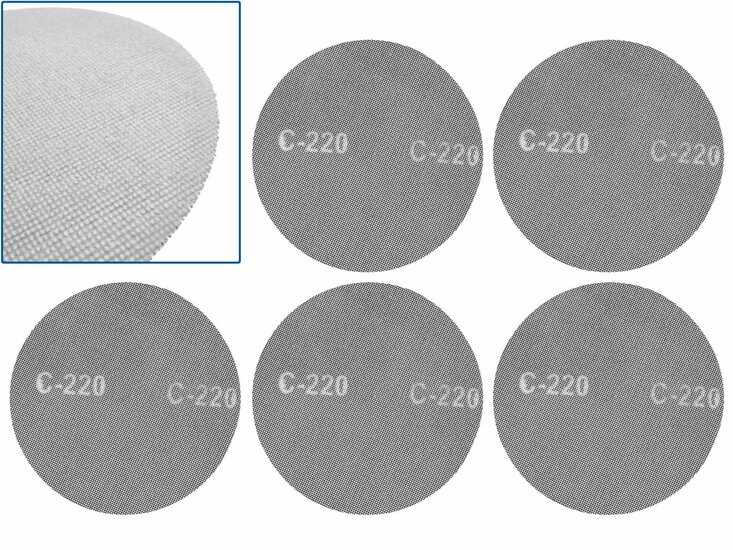 klittenband schuurgaas p220 - schuurgaas 225 mm - schuurnetten - geko