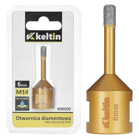 diamant gatenzaag 6 mm - m14 - gatenboor - diamantzaag - gatenboor - keltin