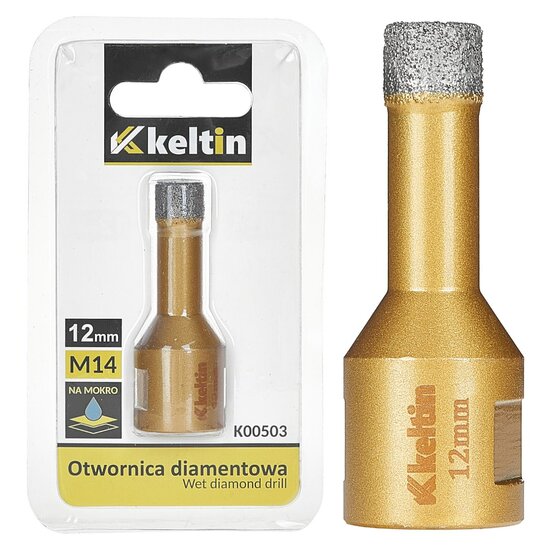 diamant gatenzaag 12 mm - m14 - gatenboor - diamantzaag - gatenboor - keltin