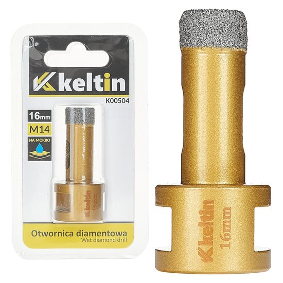 diamant gatenzaag 16 mm - m14 - gatenboor - diamantzaag - gatenboor - keltin