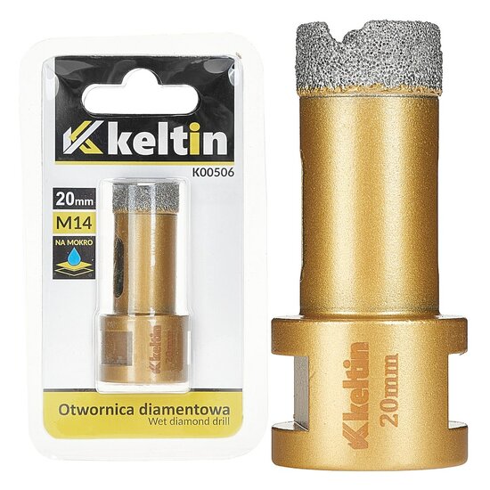 diamant gatenzaag 20 mm - m14 - gatenboor - diamantzaag - gatenboor - keltin