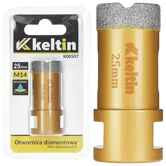 diamant gatenzaag 25 mm - m14 - gatenboor - diamantzaag - gatenboor - keltin