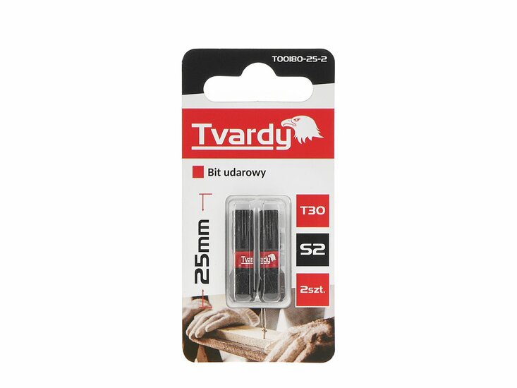 t30 bit 25mm s2 - schroefbit - boorbit - bitje - slagbit